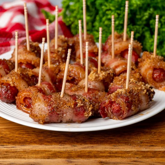 Bacon Wrapped Little Smokies - Recipe photo by SlowCookerMeals
