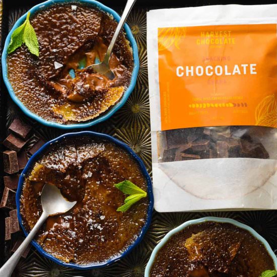 Harvest Chocolate Creme Brulee - Recipe photo by Harvest Chocolate