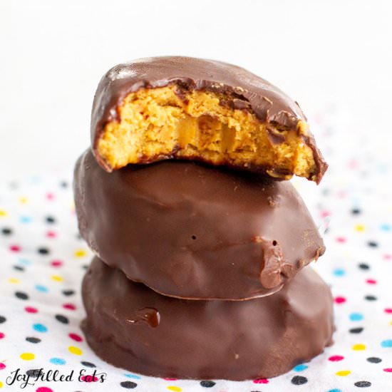 Keto Peanut Butter Eggs - Recipe photo by Joy Filled Eats