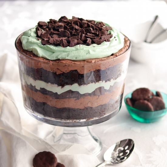 Thin Mint Trifle - Recipe photo by A baJillian Recipes