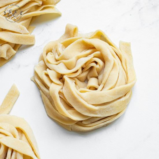 Easy Homemade Pasta Without Machine - Recipe photo by emilyenchanted
