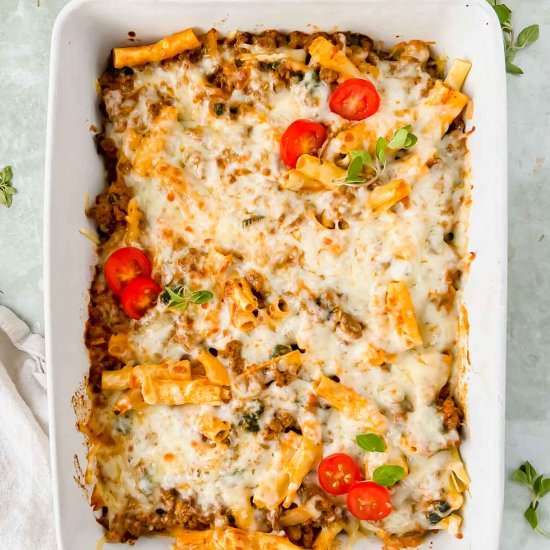 Healthy Baked Ziti - Recipe photo by apaigeofpositivity