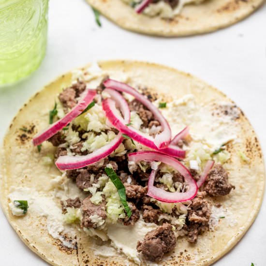 Moroccan Spiced Lamb Tacos - Recipe photo by myeverydaytable