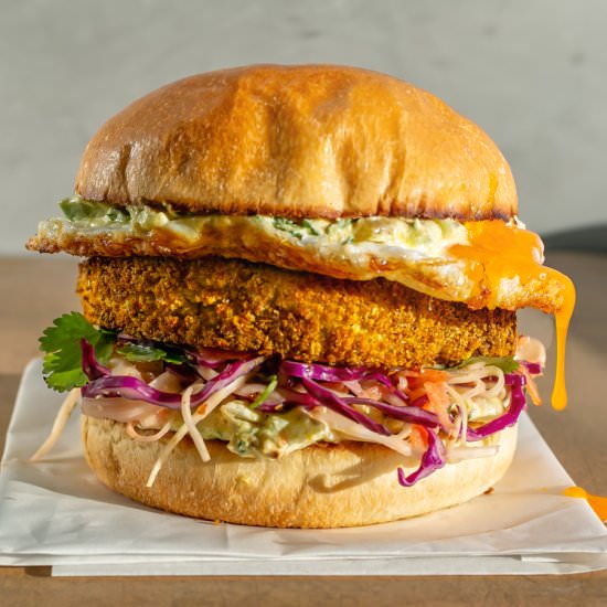 Indian Madras Veggie Burger - Recipe photo by Flaevor