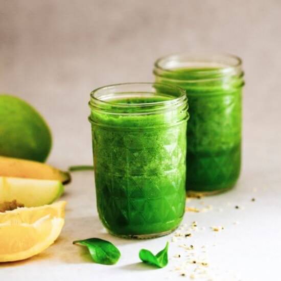 Apple Spinach Smoothie - Recipe photo by flourishingkitchen