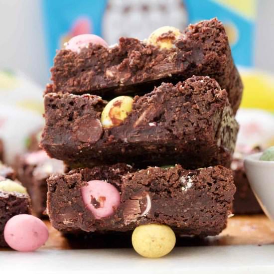 Mini Egg Brownies (Vegan) - Recipe photo by joskitchenlarder