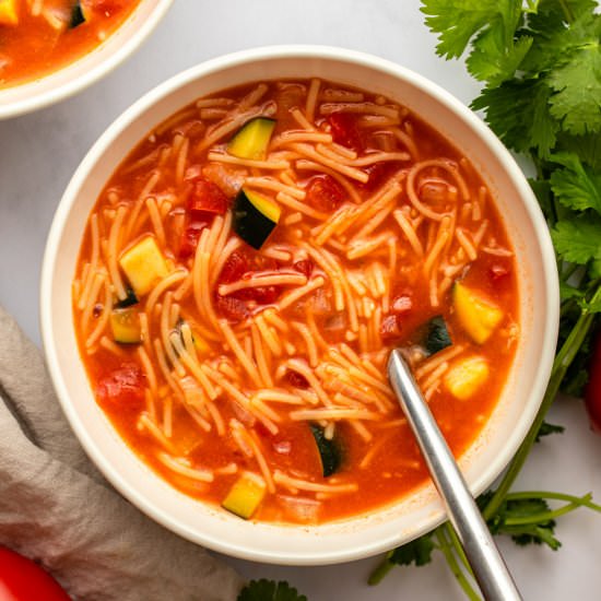 Sopa de Fideo - Recipe photo by from my bowl