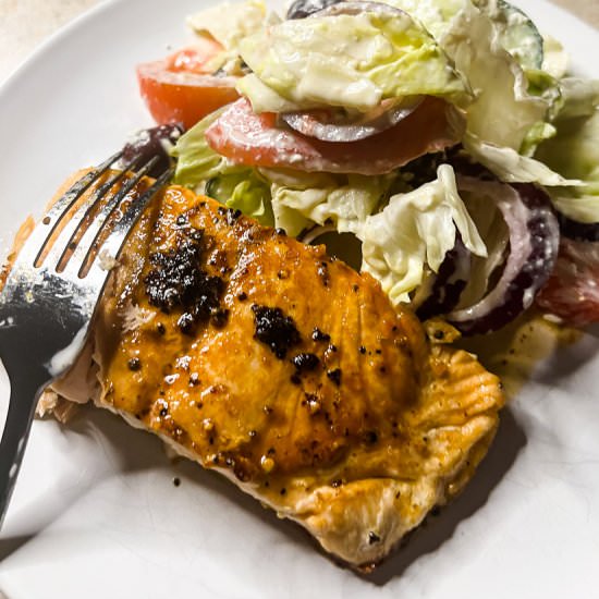 Honey Garlic Salmon - Recipe photo by Lisa G Cooks