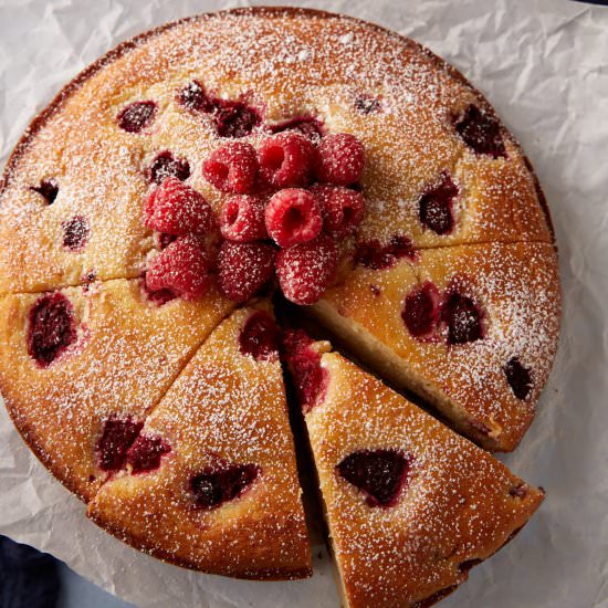 Raspberry Ricotta Cake - Recipe photo by Barbara Curry
