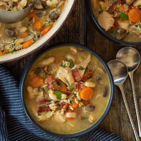 Chicken Wild Rice Soup - Recipe photo by tenpoundcakecompany