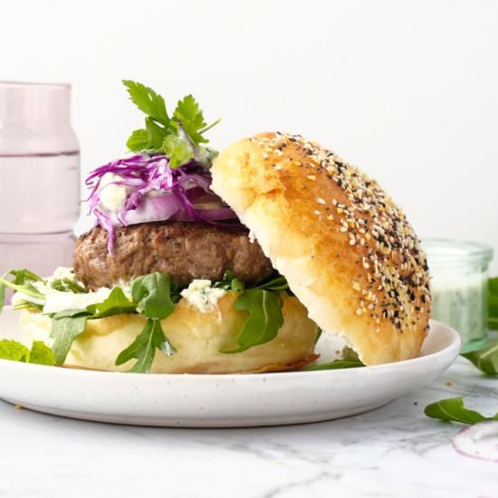 Grilled Lamb Burgers - Recipe photo by theonlinegrill
