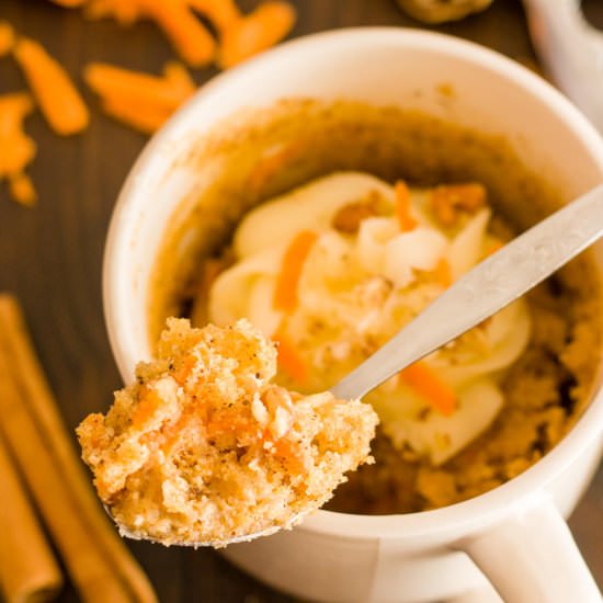 Carrot Mug Cake - Recipe photo by PastryWishes