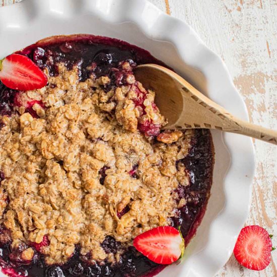 Gluten-Free Fruit Crisp - Recipe photo by Jillianshealthfuleats