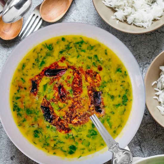 Easy Instant Pot Spinach Dal - Recipe photo by livingsmartandhealthy