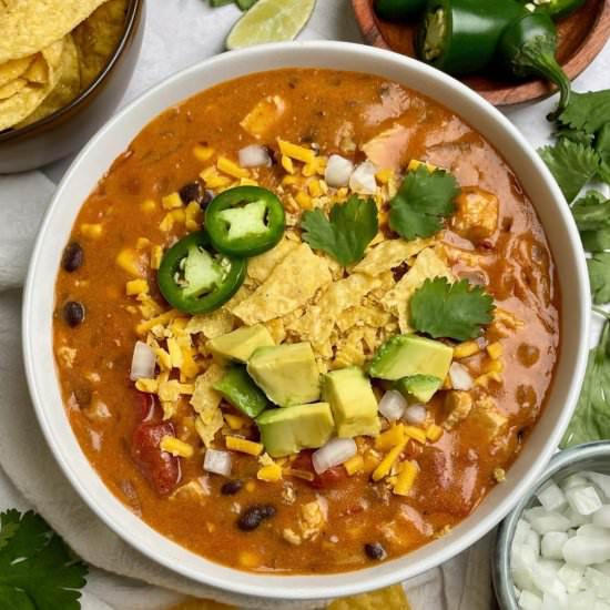 Vegan Enchilada Soup - Recipe photo by serenetrail
