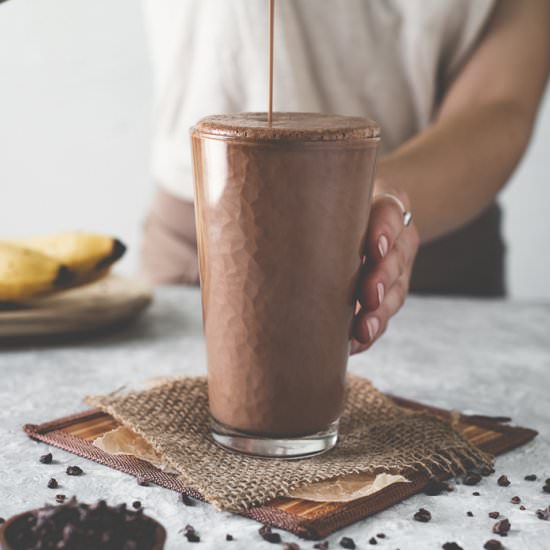 Chocolate PB Banana Smoothie - Recipe photo by BEET OF THE WILD