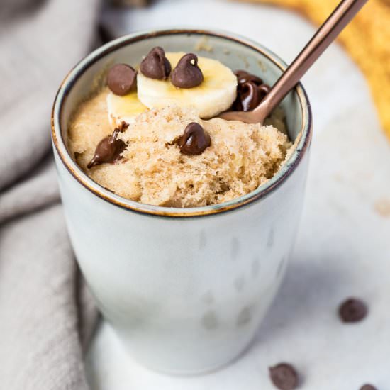 Banana Mug Cake - Recipe photo by Chef Molly