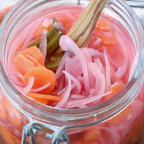 Mexican Pickled Vegetables - Recipe photo by Whitney Bond