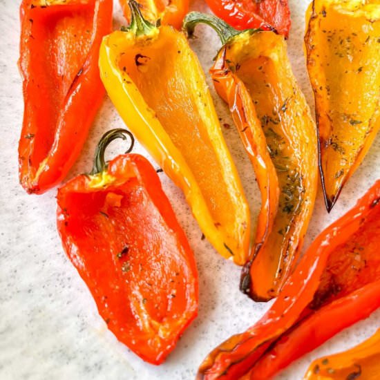 Air Fryer Mini Peppers - Recipe photo by Low Histamine Kitchen