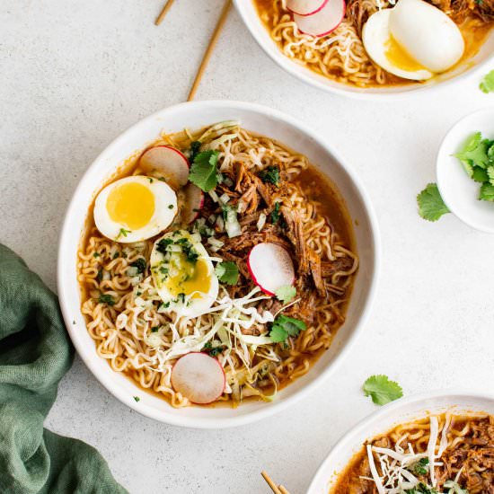 Birria Ramen - Recipe photo by theforkedspoon