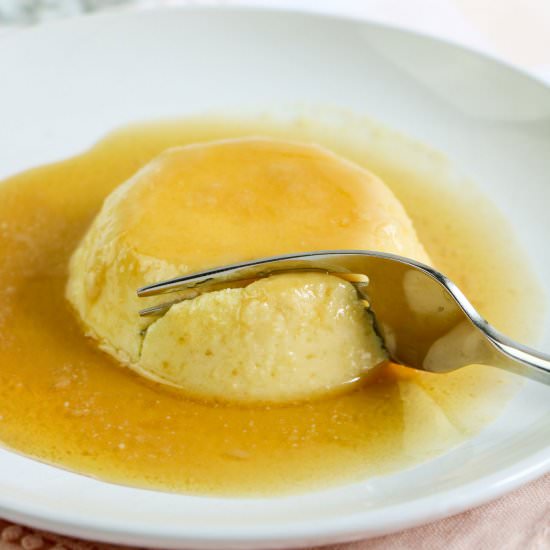 Ricotta Flan With Maple Syrup - Recipe photo by eatmediterraneanfood