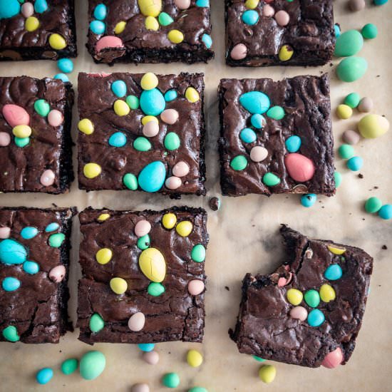 Mini Egg Brownies - Recipe photo by ThePypersKitchen