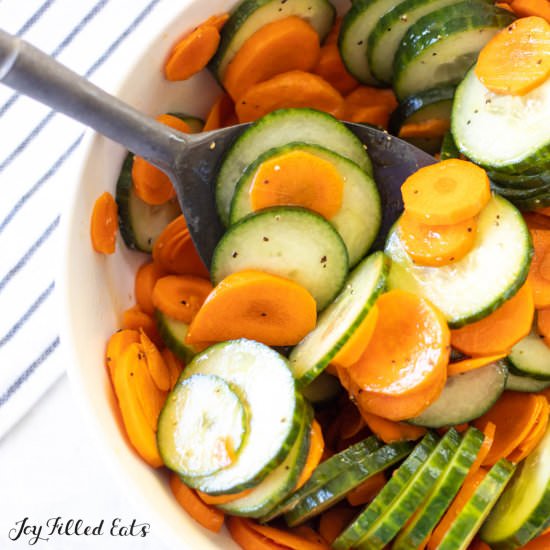 Carrot and Cucumber Salad - Recipe photo by Joy Filled Eats