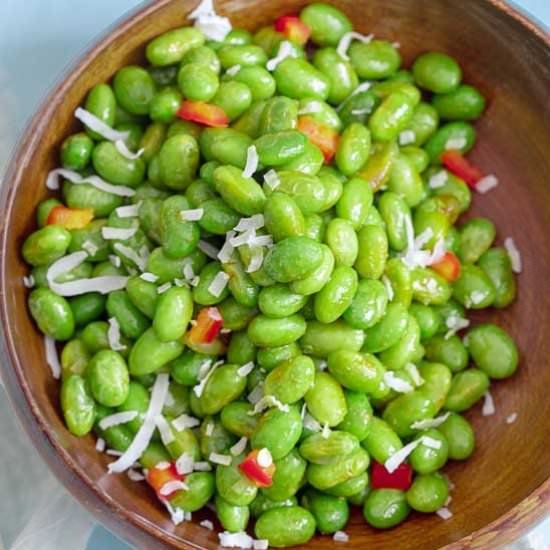 Thai Edamame Salad - Recipe photo by healingtomato