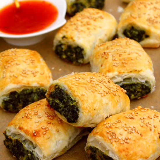 Spinach & Ricotta Rolls - Recipe photo by Paromita Mandal