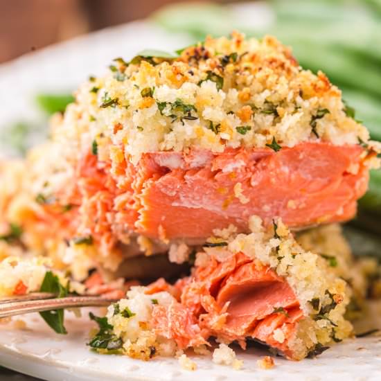 Herb Crusted Salmon - Recipe photo by pumpkinnspice