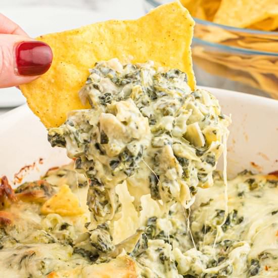 Baked Spinach Artichoke Dip - Recipe photo by buildyourbite