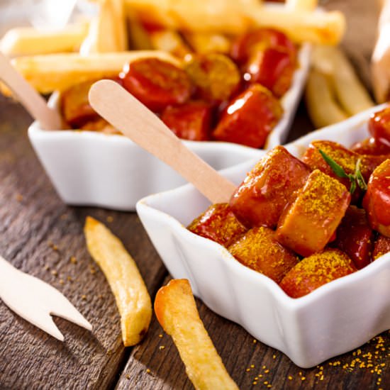 Original German Currywurst - Recipe photo by PretzelandMe