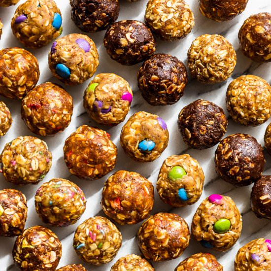 No Bake Energy Bites - Recipe photo by Get Inspired Everyday
