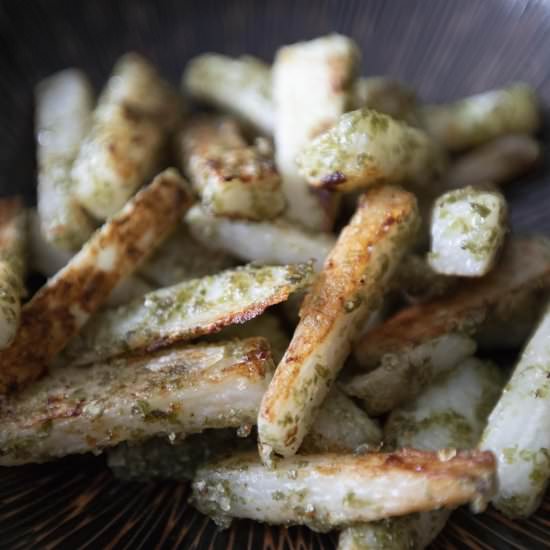 Salted seaweed Chinese yam fries - Recipe photo by foodmakesmehappy