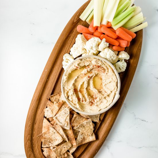 homemade hummus and pita chips - Recipe photo by sheri silver