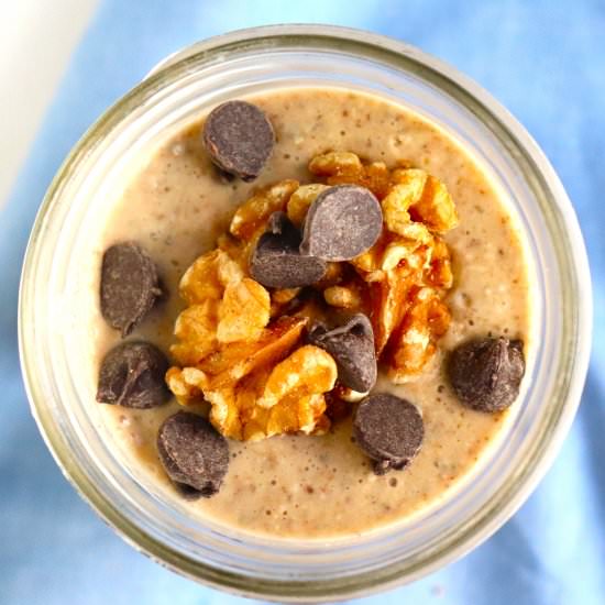Blended Cookie Batter Overnight Oat - Recipe photo by veryveganval