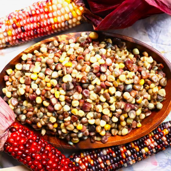Decorative Corn Hominy - Recipe photo by veryveganval