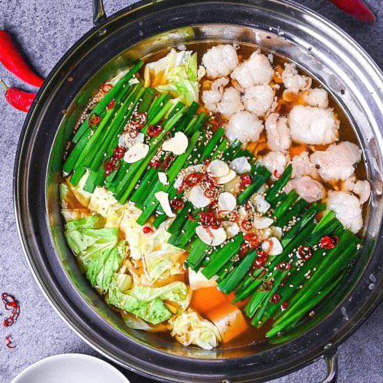 Motsunabe (Japanese Offal Hot Pot) - Recipe photo by Sudachi Recipes
