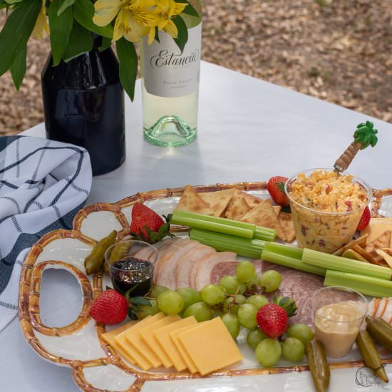 Picnic Charcuterie Board - Recipe photo by biscuitsandburlap