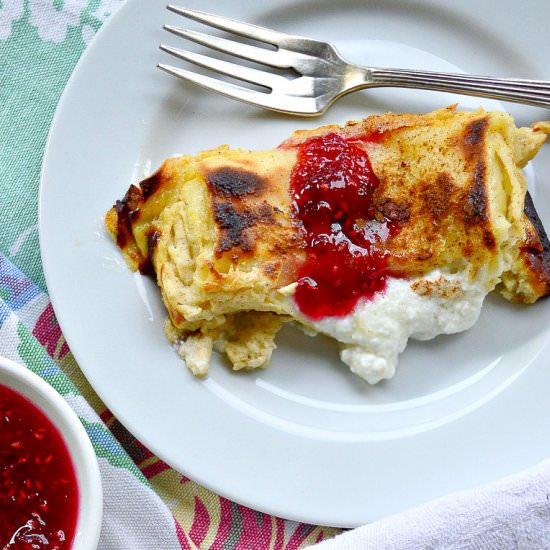 Cheese Blintz Casserole - Recipe photo by thisishowicook
