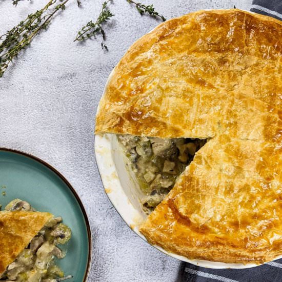 Celery, Mushroom And Chicken Pie - Recipe photo by mamazilla