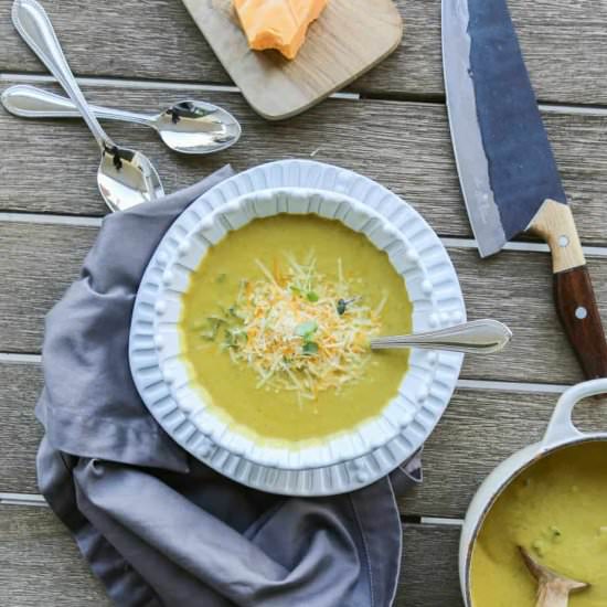 Gluten Free Broccoli Cheddar Soup - Recipe photo by Eatingworksnj