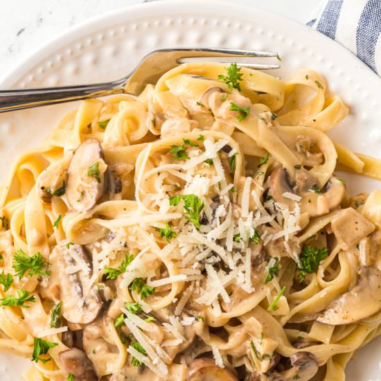 Tagliatelle ai funghi - Recipe photo by Happy Holiday Recipes