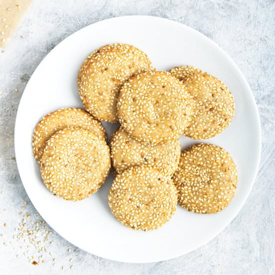 Tahini Cookies - Recipe photo by veganonboard