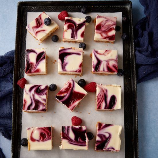 Cheesecake Bars - Recipe photo by Barbara Curry