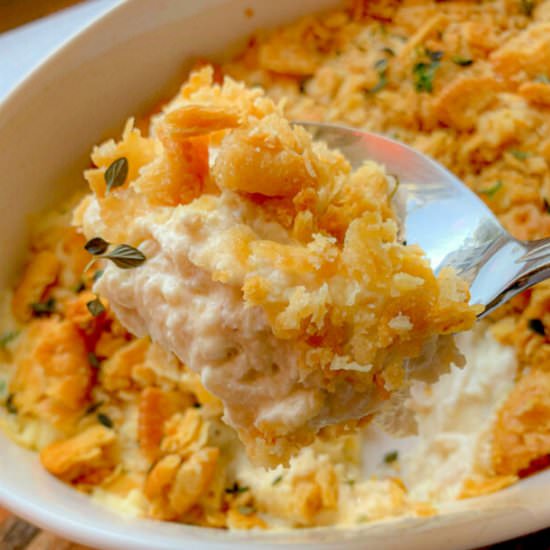Chicken on the Ritz Casserole - Recipe photo by NotEntirelyAverage
