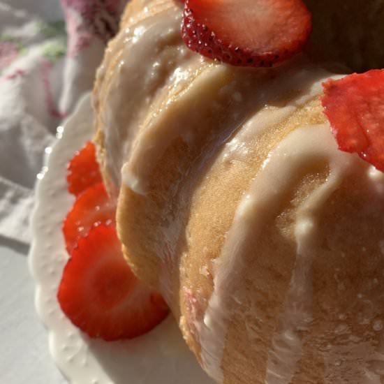 Strawberry Poke Cake (no Jell-O) - Recipe photo by NotEntirelyAverage