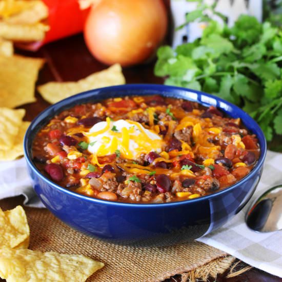 Ground Beef Taco Soup - Recipe photo by thekitchenismyplayground