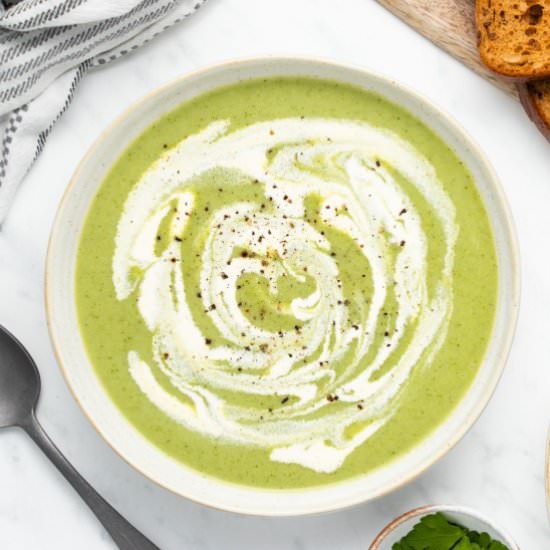 Broccoli Soup - Recipe photo by noshingwiththenolands