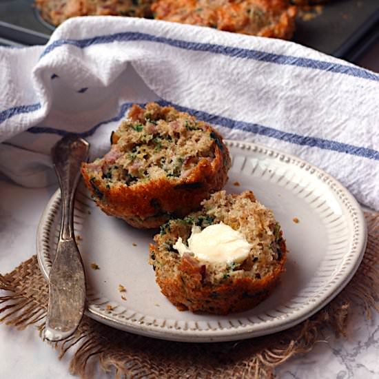 Savory Ham and Cheese Muffins - Recipe photo by DomesticDreamboat